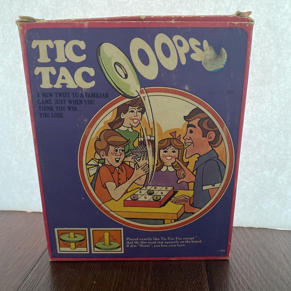 Vintage 1970 Tic Tac Ooops! Toy Game Complete